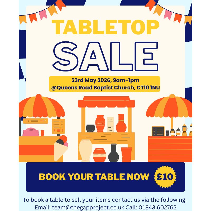 Tabletop Sale - The Gap Project